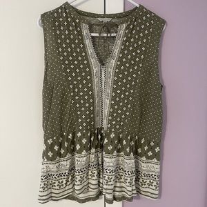 Lucky brand casual green shirt